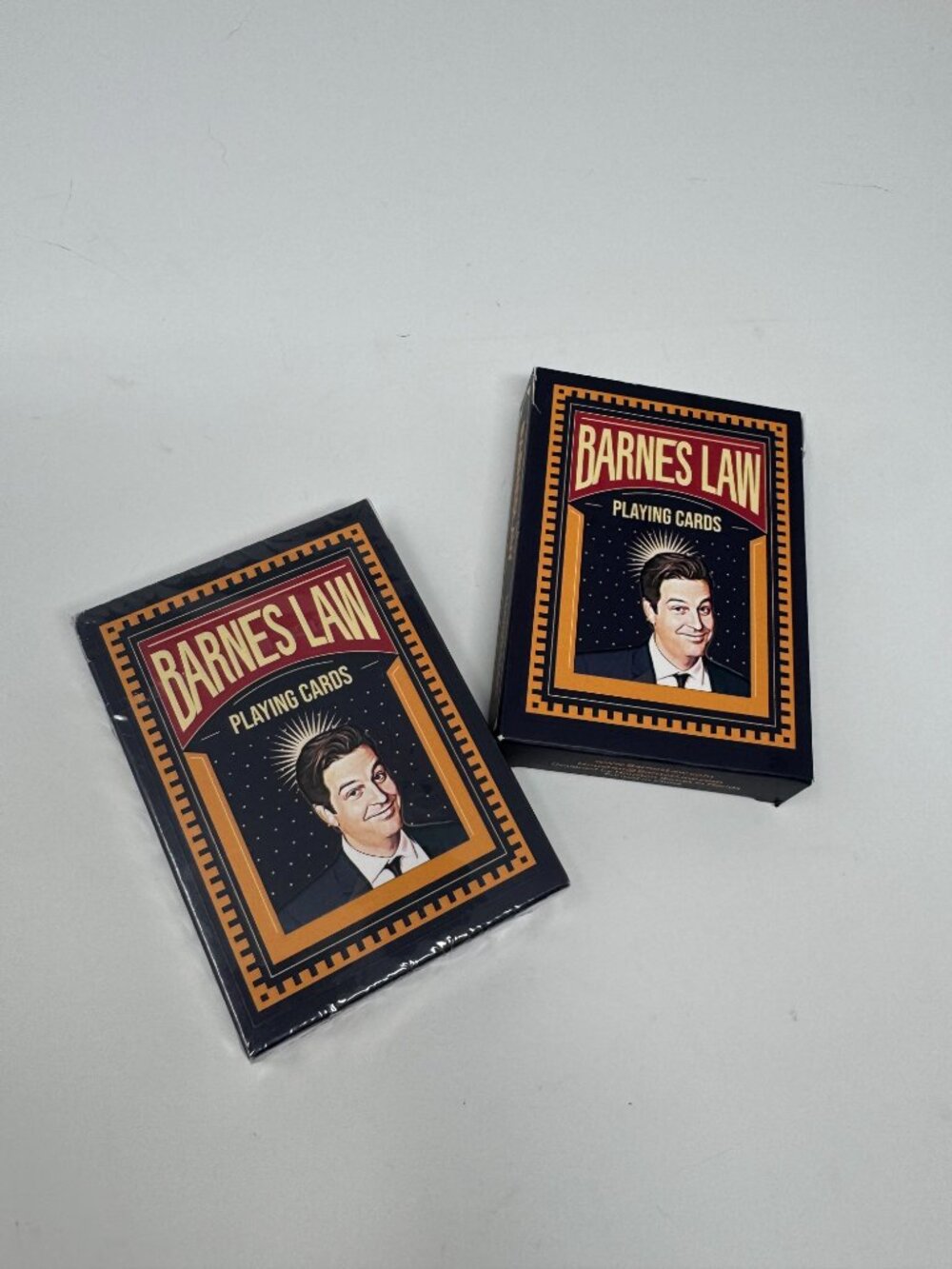 Barnes Law Playing Cards Set of 2 Custom Poker Decks Promotional Collectible Sea
